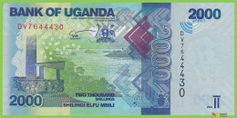 Voyo UGANDA 2000 Shillings 2021 P50f B155f DV UNC - Oeganda