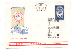 Österreich 1964 MiNr.: 1173 Europa CEPT; Austria FDC Scott:738 YT: 1010 Sg: 1437 - FDC