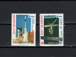 San Marino 1991 Space, Europa CEPT Set Of 2 MNH - Europe