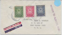 Haiti 1949 Cap-Haiti Letter To West Salem Ohio USA International Exposition + Transit Cancels On Back - Haïti