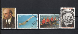 Sao Tome E Principe (St. Thomas & Prince) 1977 Space, October Revolution 60th Anniv. Set Of 4 CTO - Africa