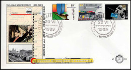 FDC - NVPH 266 - 150 Jaar Spoorwegen 1839-1989 - FDC