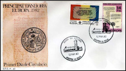 FDC - Europa CEPT 1982 -- Spanish Andorra - 1982