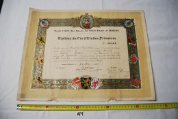 AF1 Ancien Certificat D'études Primaires - Hornu - 1935 - Diplomi E Pagelle