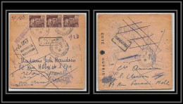108165 Lettre Recommandé Provisoire Bouches Du Rhone N°715 Gandon X3 1946 Marseille Saint Ferréol - Matasellos Provisorios