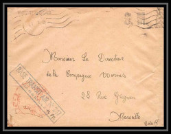 109400 Lettre Cover Bouches Du Rhone Fm Transit Armée De L'air 247 Marseille Années 40 - Military Postmarks From 1900 (out Of Wars Periods)