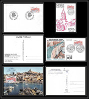 111189 Lot De 4 Lettres Cover + Carte Maximum (card) Bouches Du Rhone N°2273 Marseille FDC Premier Jour  - 1980-1989