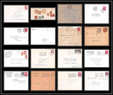 110589 Lot De 18 Lettres Bouches Du Rhone Marseille République Pour Oblitérations  - Collections