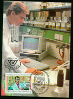 Mk Austria Maximum Card 1988 MiNr 1939 | Austrian World Of Work. Laboratory Assistant #max-0013 - Cartoline Maximum