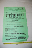Delcampe - AF1 Ancienne Affiche - Fête D'été - Soignies - 1992 - Plakate