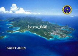 United States Virgin Islands Saint John Island Aerial View New Postcard - Islas Vírgenes Americanas