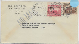 Haiti 1934 Letter Without Year In Cancel To Kansas USA - Haïti