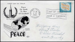Canada - FDC - Peace On Earth To Men Of Goodwill - 1961-1970