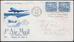 Canada - FDC - 8 C Air Mail And Regular Issue - 1961-1970
