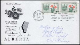 Canada - FDC - Provincial Floral Emblem Series : Alberta - 1961-1970