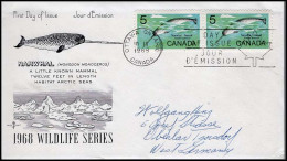 Canada - FDC - 1968 Wildlife Series : Narwhal - 1961-1970