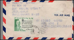 Cover To Czechoslovakia Via Airmail - Filipinas