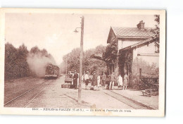 NESLES LA VALLEE - La Gare Et L'arrivée Du Train - Très Bon état - Nesles-la-Vallée