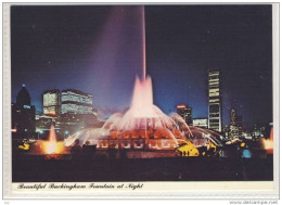 CHICAGO - Buckingham Fountain At Night - 1981 - Chicago