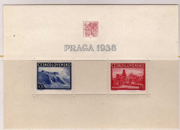 Tchecoslovaquie - 1938 - BF - Exposition Philatelique - Neuf** - MNH - Blocks & Kleinbögen