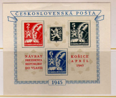 Tchecoslovaquie - 1945 - BF - EArrivee Du President Benes A Kosice  - Neuf** - MNH - Hojas Bloque