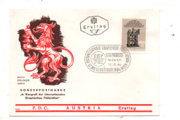 Österreich 1964 MiNr.: 1175 Graphische Föderation; Austria FDC Scott:740 YT: 1012 Sg: 1439 - FDC