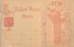 MACAO , TARJETA ENTERO POSTAL , MACAU - Enteros Postales