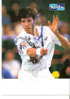 TENNIS - PHOTO DEDICACEE DU TENNISMAN ALLEMAND MICHAEL STICH - Dédicacées