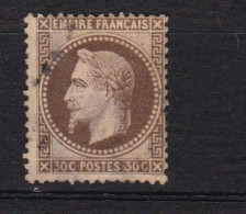 Un Timbre N° 30    Napoléon III   Lauré   30 C  Brun  Oblitéré - 1863-1870 Napoléon III Lauré