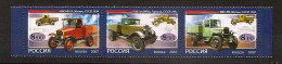 RUSSIA 2007●First Russian Lorries●Mi 1437-39 MNH - LKW