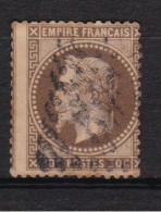 Un Timbre N° 29    Napoléon III   Lauré   30 C Brun    Oblitéré - 1863-1870 Napoleon III With Laurels