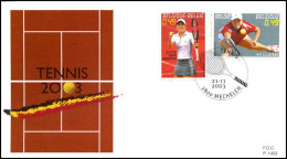 3225/26 - FDC - Tennis. Justine Henin - Kim Clijsters #1 P1453 - 2001-2010