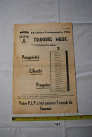 AF1 Affiche - Elections - TOURNAI - 1964 - Posters