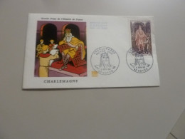 Noyon - Charlemagne (742-814) - 60c. - Yt 1497 - Enveloppe Philatélique Premier Jour D'Emission - Année 1966 - - Usati