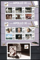 Sierra Leone 1994 Space, 25th Anniversary Of Apollo 11 Moonlanding Set Of 2 Sheetlets + S/s MNH - Africa