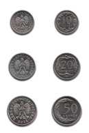 Poland Polen 3 X Coins 10 20 And 50 Groszy 2013 - Pologne