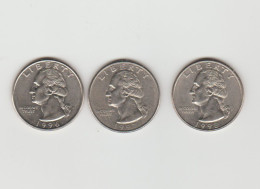 USA - Etats Unis 3 Quarter Dollar 1996 1997 1998 - 1999-2009: State Quarters