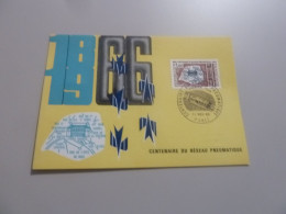 Paris - La Poste Pneumatique - 1f.60 - YT 1498 - Carte Philatélique Premier Jour D'Emission Fos 67 - Année 1966 - - Usati