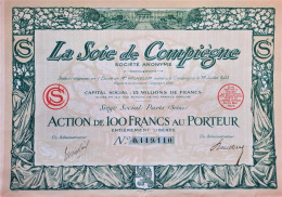 S.A. La Soie De Compiègne -1925 - Paris - Andere & Zonder Classificatie