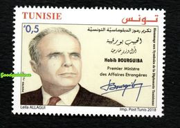 2018- Tunisie- Hommage Aux Symboles De La Diplomatie Tunisienne : Habib Bourguiba. Complete Set 1v.MNH** - Tunisia