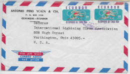 Ecuador 1964 Olympics Letter To USA - Ecuador