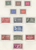 SCHWEIZ  447-459, 457-459 Mit Fotoattest, Postfrisch **, PAX 1945 - Nuevos