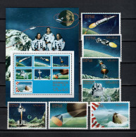 Somalia 1970 Space, Apollo 11 Moonlanding Set Of 7 + S/s MNH - Africa