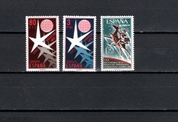 Spain 1958/1966 Space, Expo Brussels, Space Congress 3 Stamps MNH - Europa