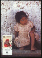 Mk UN Vienna (UNO) Maximum Card 1985 MiNr 54 | UNICEF. Child Survival Campaign. Mother And Baby #max-0024 - Maximumkarten