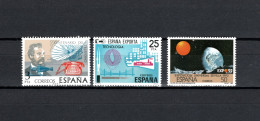 Spain 1976/1987 Space, Telephone Centenary, Technology, Expo Sevilla 3 Stamps MNH - Europa