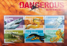 Australia 2006, Dangerous Australians, MNH S/S - Nuevos