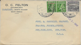 Ecuador Letter To New York USA 1936 - Equateur