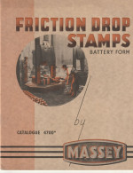 MACHINES-OUTILS  Catalogue MASSEY ; Friction Drop Stamps  Battery Form - Andere & Zonder Classificatie