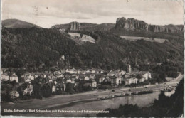 76692 - Bad Schandau - Mit Falkenstein Und Schrammsteinen - Ca. 1960 - Bad Schandau